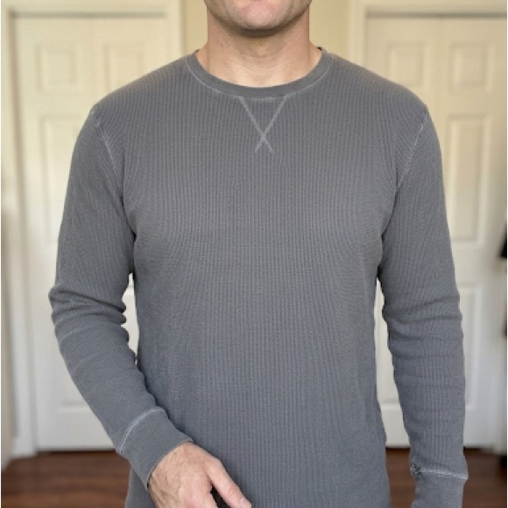 Treasure and Bond Men’s Long-Sleeve Thermal Shirt - Gray